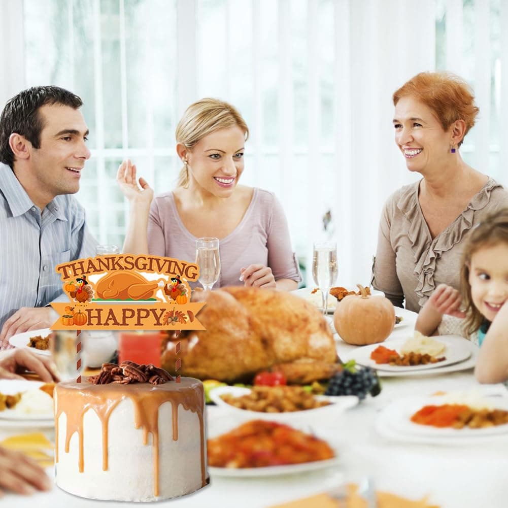 Decorațiuni cupcake Ziua Recunoștinței 13 bucăți decorațiuni toamnă – Culoare 2