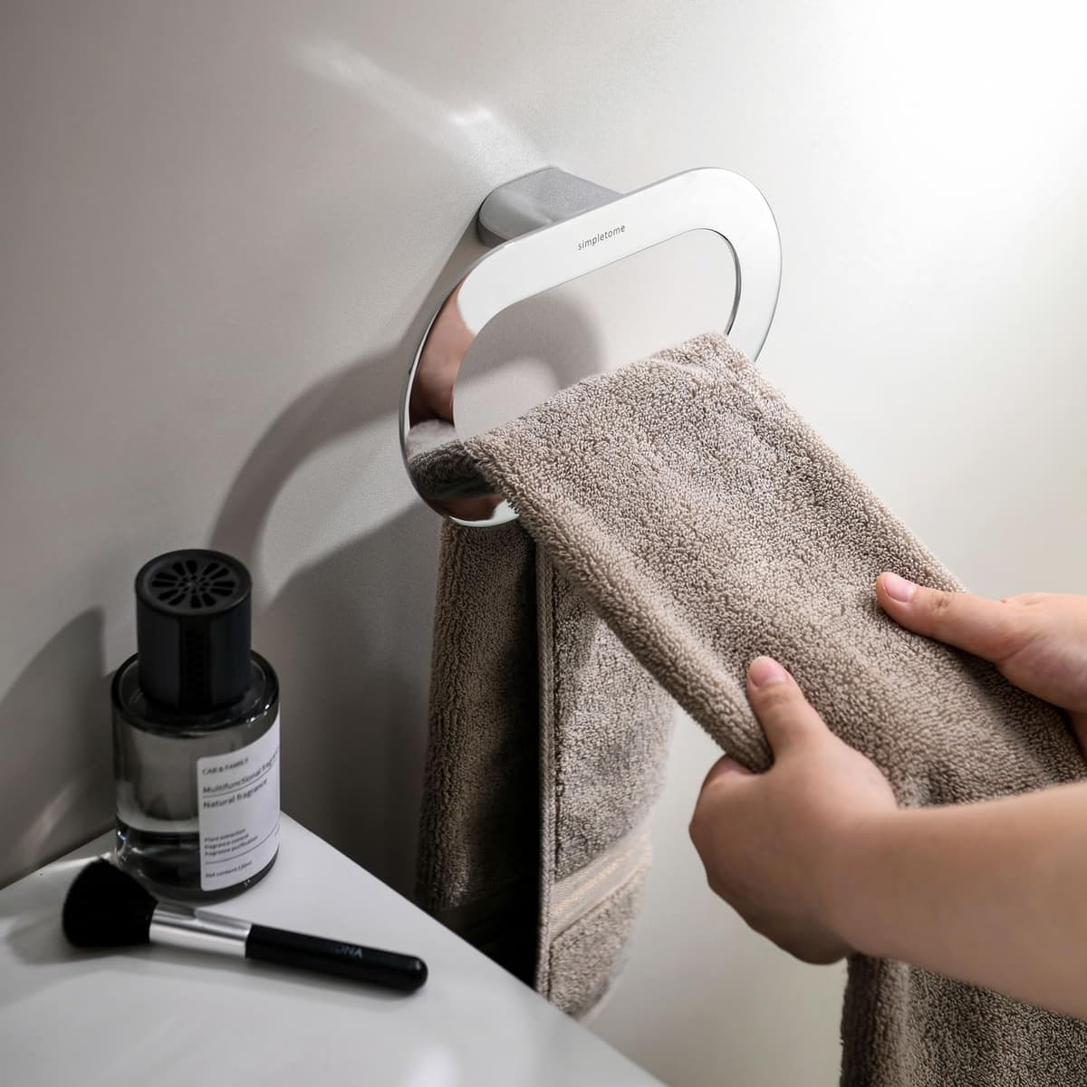 Suport prosoape baie oțel inoxidabil design modern – Cromat