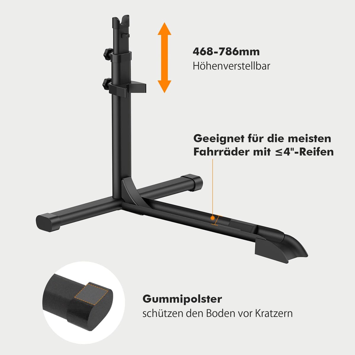 Mimoke suport bicicletă vertical - suport depozitare bicicletă vertical pentru interior garaje