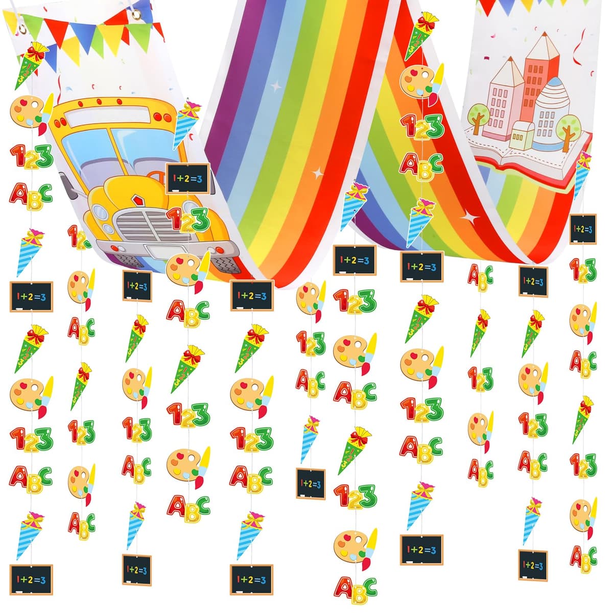 Banner suspendabil toamnă dovleac ghirlandă frunze arțar – 270x30cm