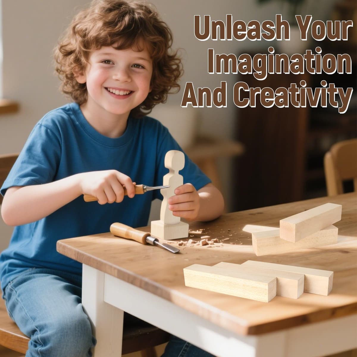 12 bucăți lemn tei pentru sculptură, 12 x 2.5 x 2.5 cm lemn sculptură tei, bloc lemn moale, blocuri lemn artizanat, sculptură, DIY