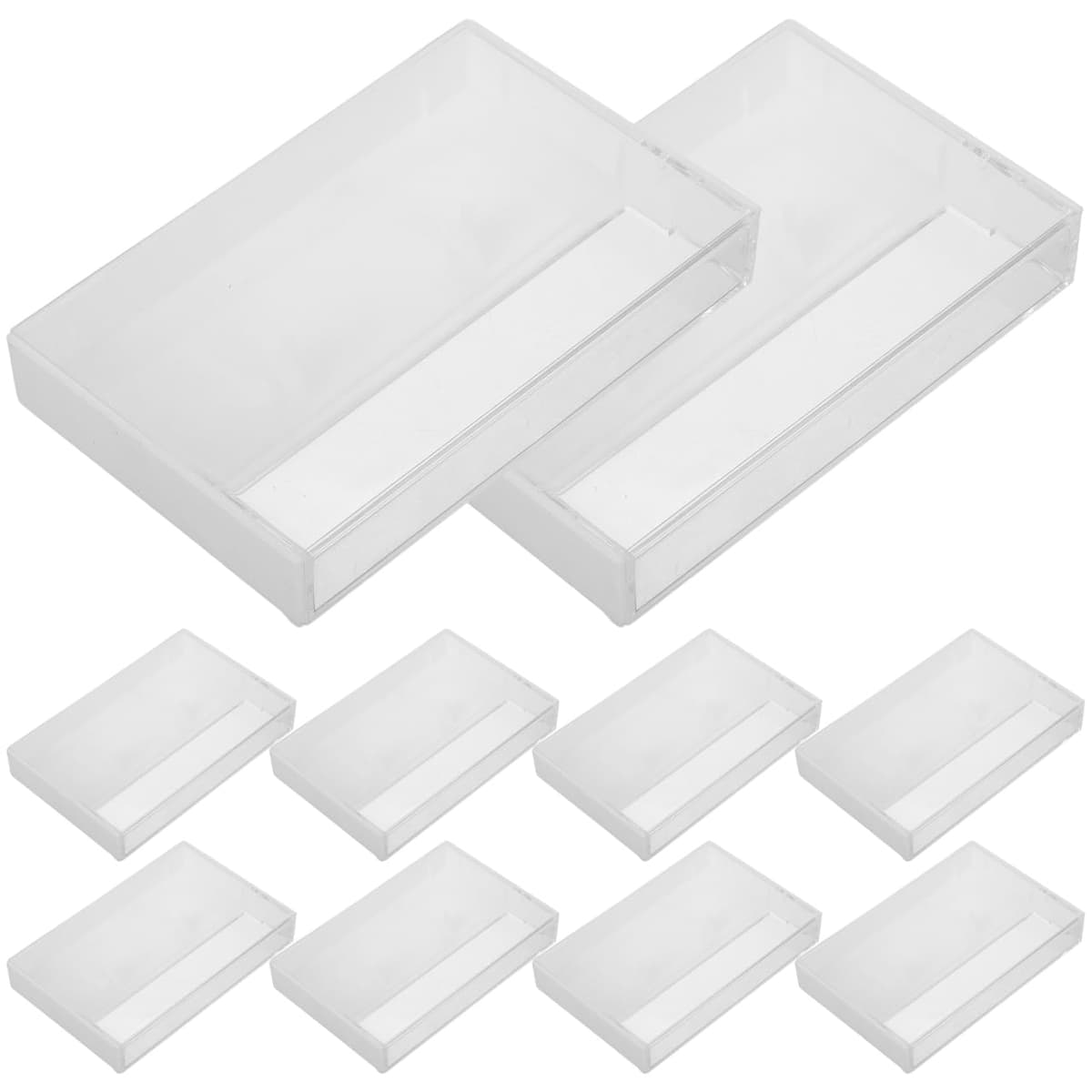 10 bucăți huse casete audio plastic - transparente