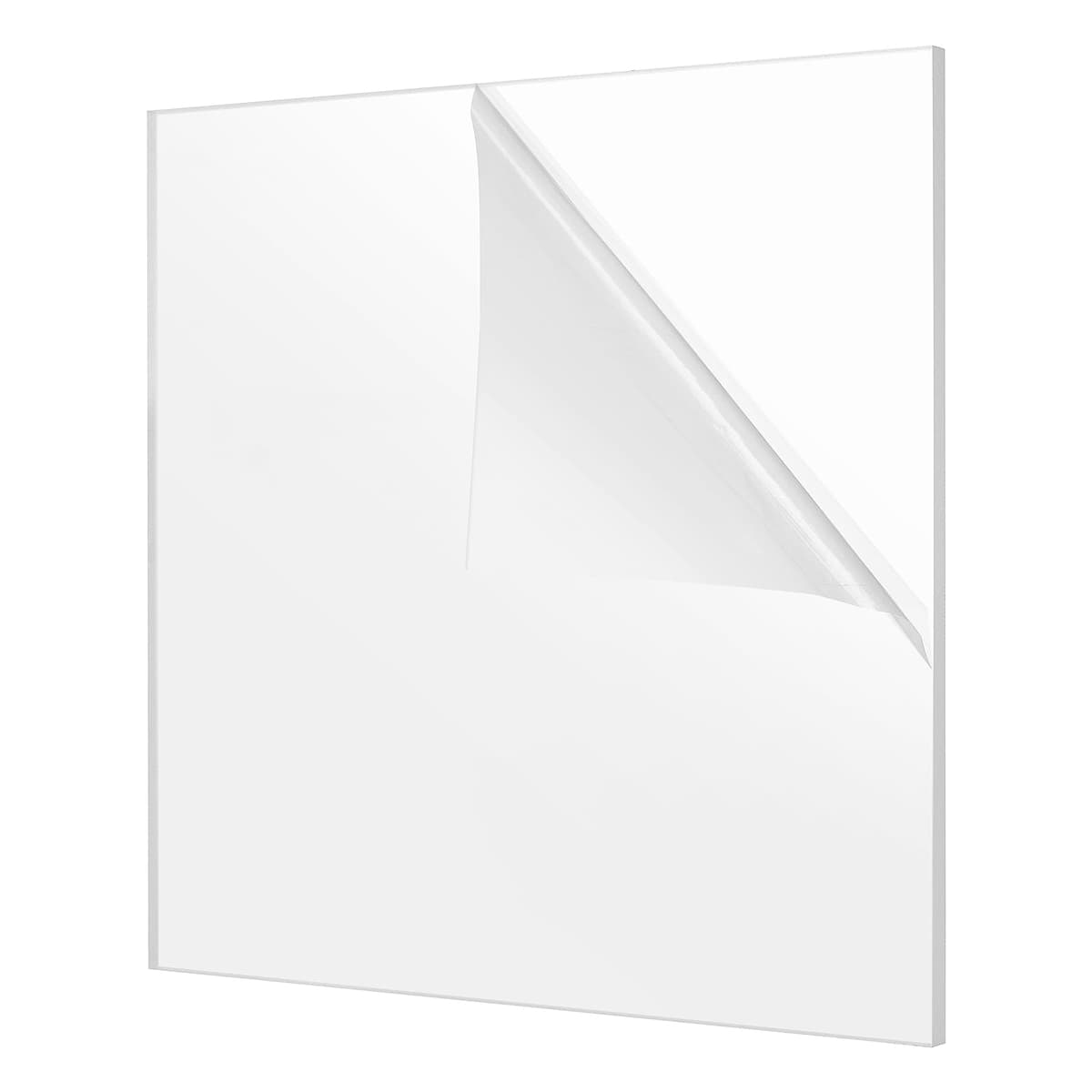 Placă Acrilică Transparentă 30x30 cm, Grosime 10 mm pentru Proiecte DIY și Meșteșuguri