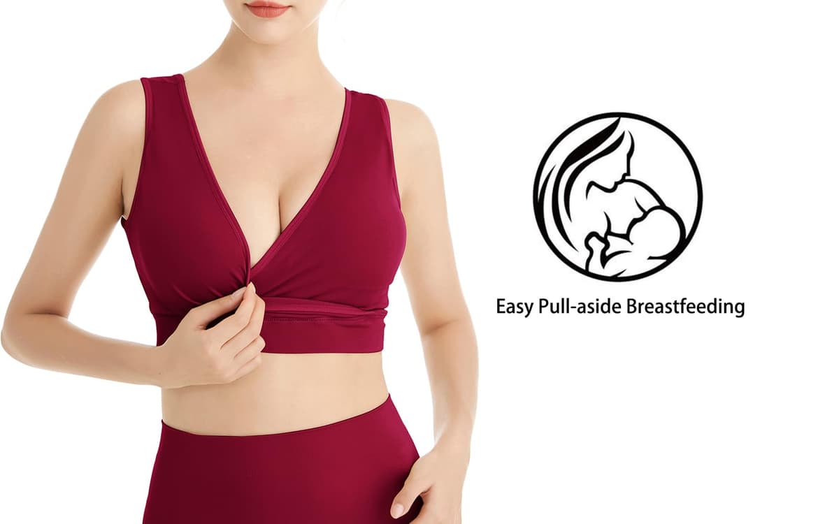 Sutien pentru sarcină și alăptare fără cusături wireless pachet de 3 – M