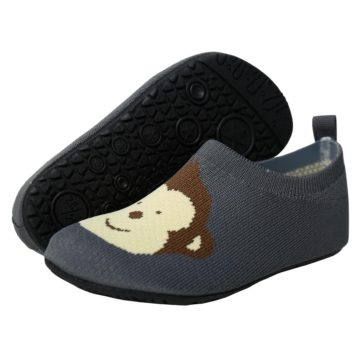 Aisprts Papuci Copii Antialunecare – Design Rechin Respirabil Moale, Albastru Marin EU 26/27