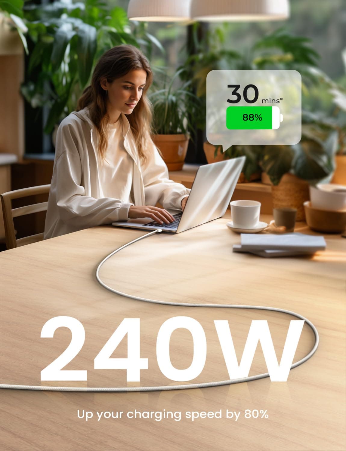 Cablu Încărcare USB C 3 Bucăți PD 3.0 Încărcare Rapidă Țesătură Nylon – 1M 2M 2M