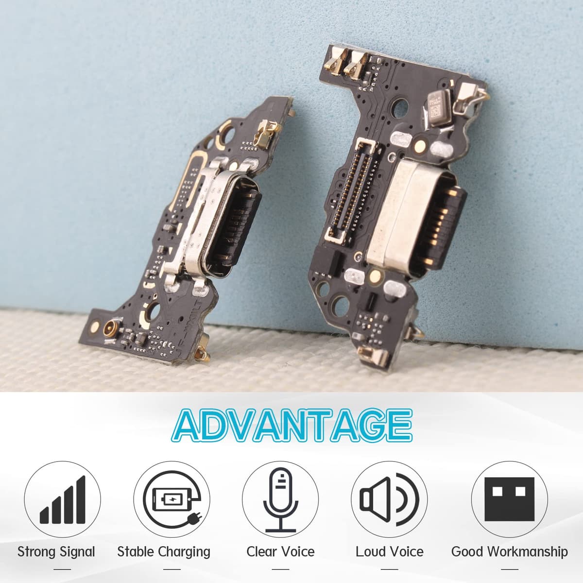 RongZy Port încărcare compatibil cu Xiaomi Mi 11 Lite 4G/5G M2101K9AG USB conector cu cablu flex pentru înlocuire