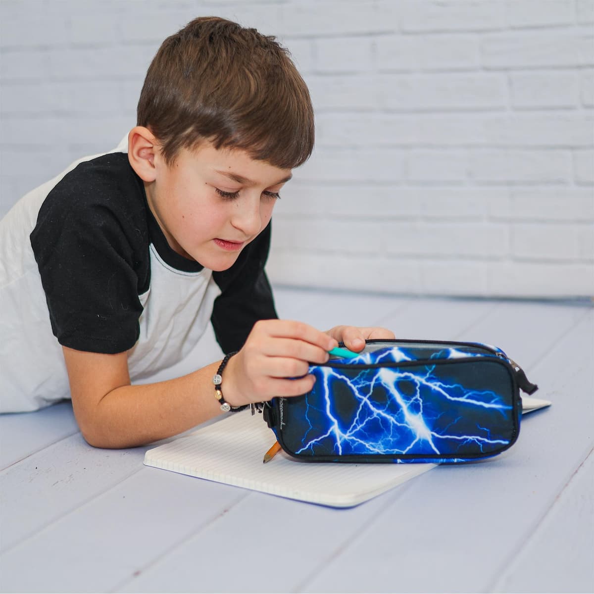 Penar copii design fulger – Bleumarin