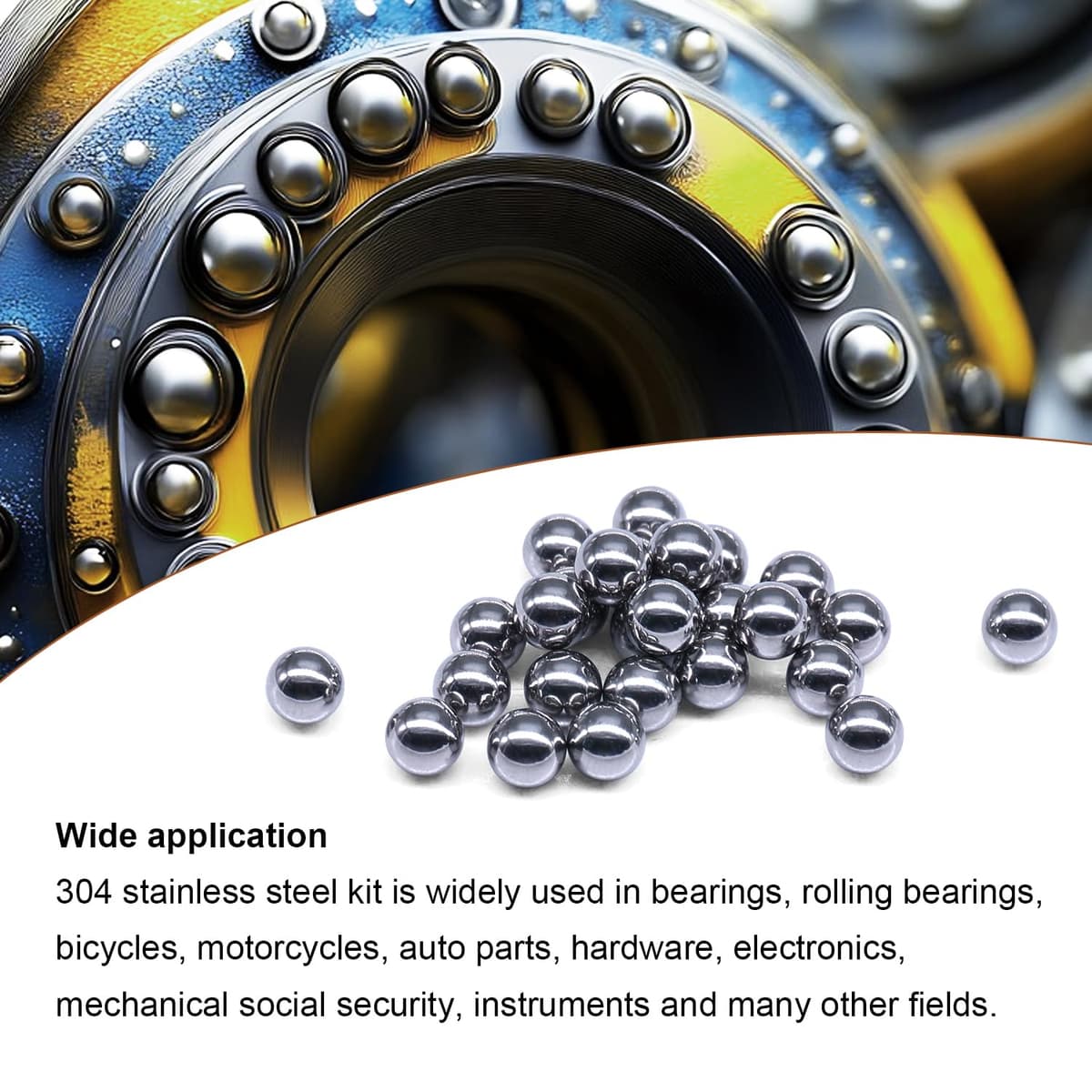 Taiss 600buc 12 mărimi 1-8mm bile oțel, bile rulment, bile oțel inoxidabil pentru bicicletă montană, bile precizie