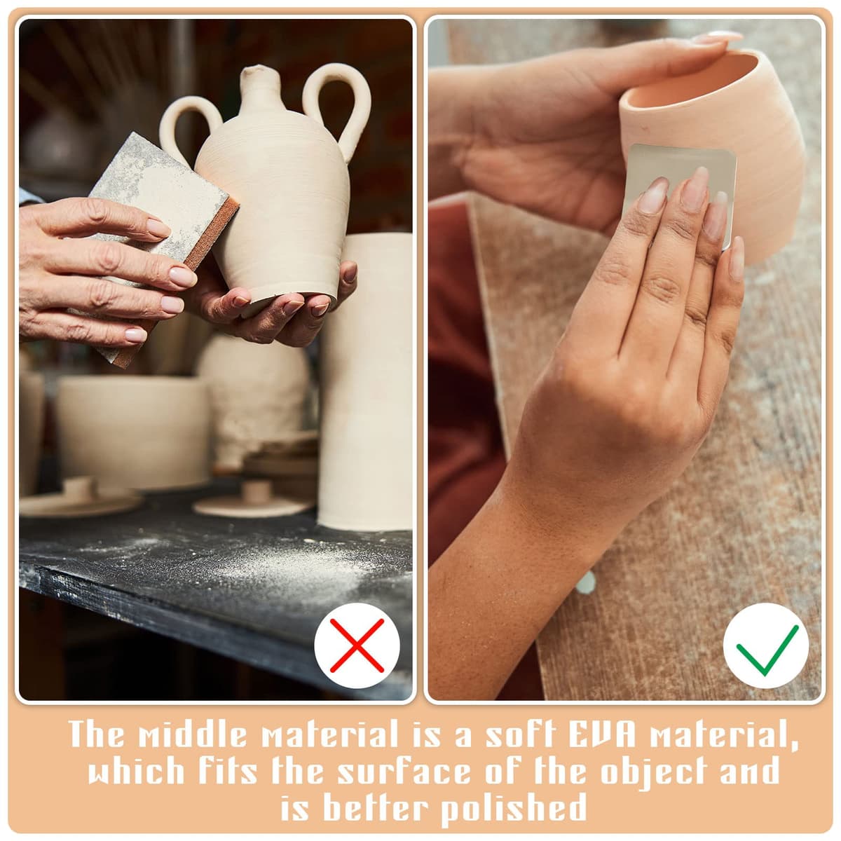 15 bucăți tampoane șlefuire 5x5x0.35cm micro grilă moi pentru plastic acrilic 320-12000