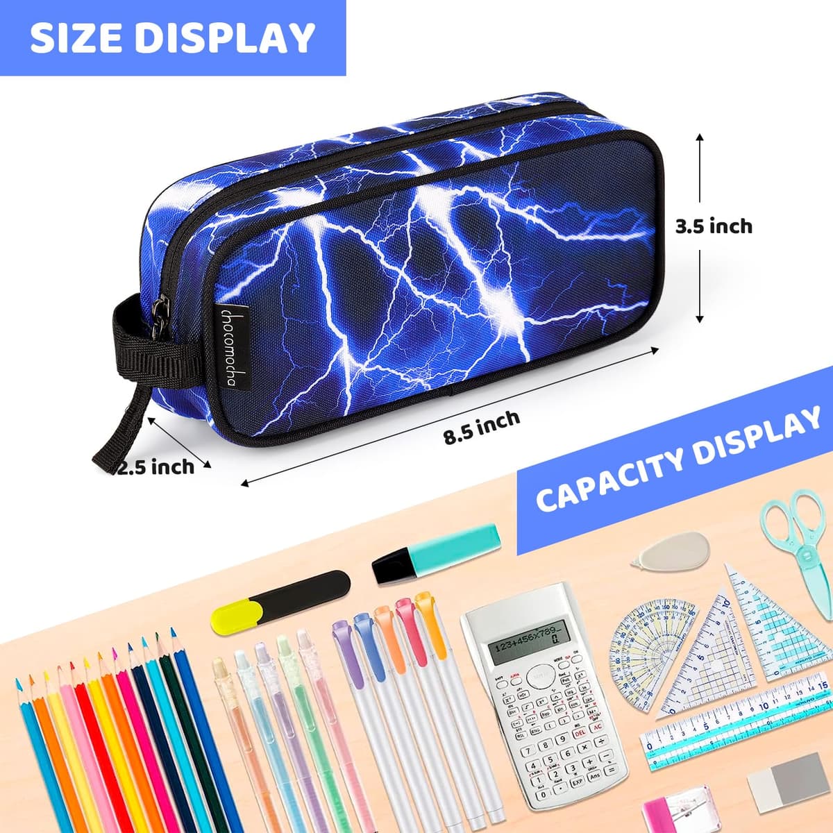 Penar copii design fulger – Bleumarin