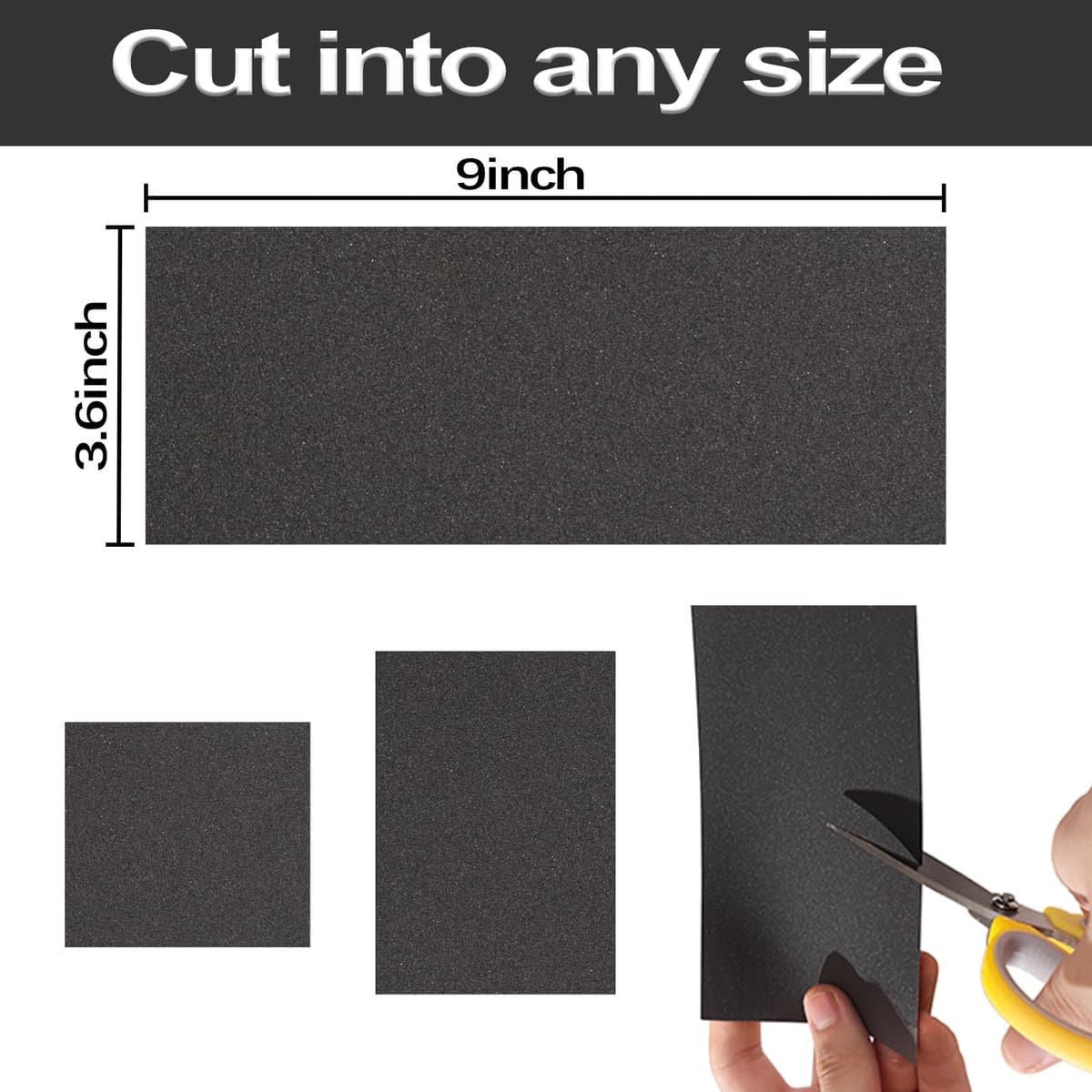 STEBRUAM Set hârtie abrazivă profesională 120 Grit, 21 piese umedă și uscată pentru mașină/mobilier lemn/piatră/vopsea/metal/sticlă, 23 x 9 cm