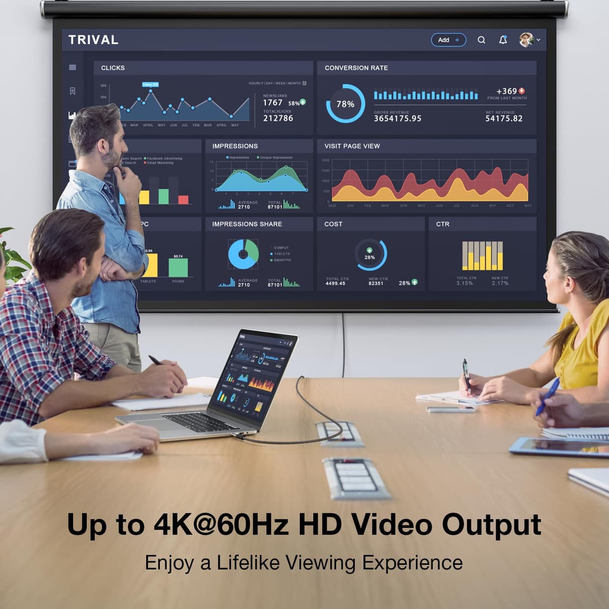 Cablu USB C 3.2 Gen 2 20Gbps, Type C 4K @ 60Hz Video 5A/240W PD3.1 Încărcare Rapidă E-Marker Thunderbolt 3/4 iPhone 15Pro MacBook Samsung (3M)