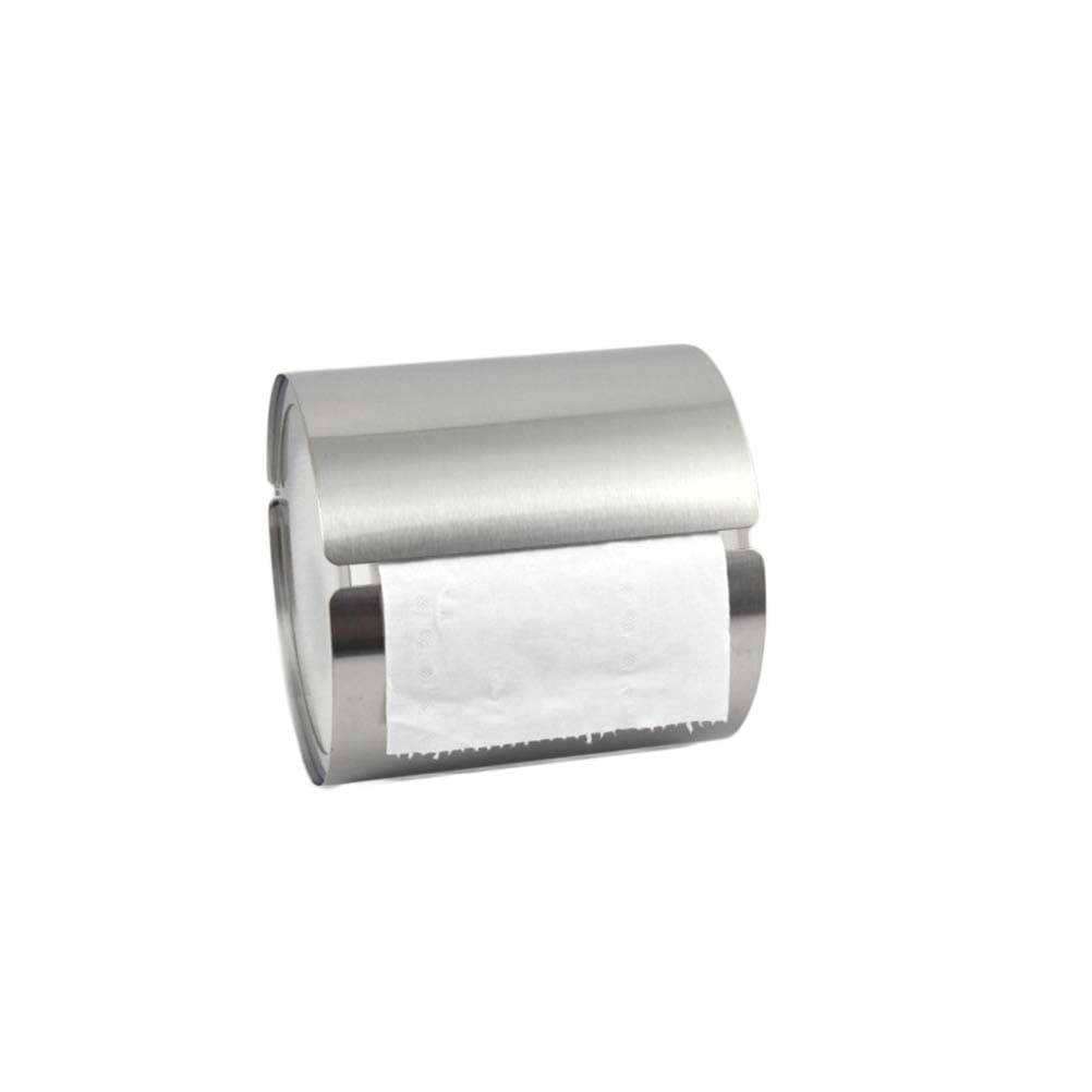 Suport Hârtie Igienică Oțel Inoxidabil Montare Perete Fără Găurire – Argintiu