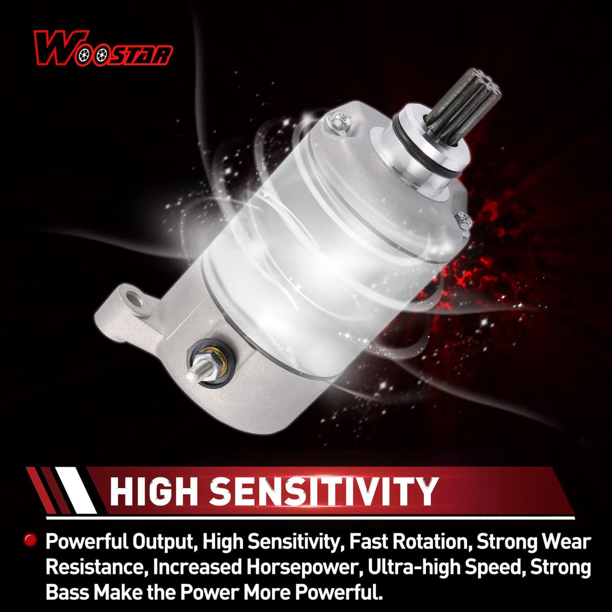 WOOSTAR Motor electric starter 9 dinți pentru TTR50E TTR50 2005-2017 motocicletă