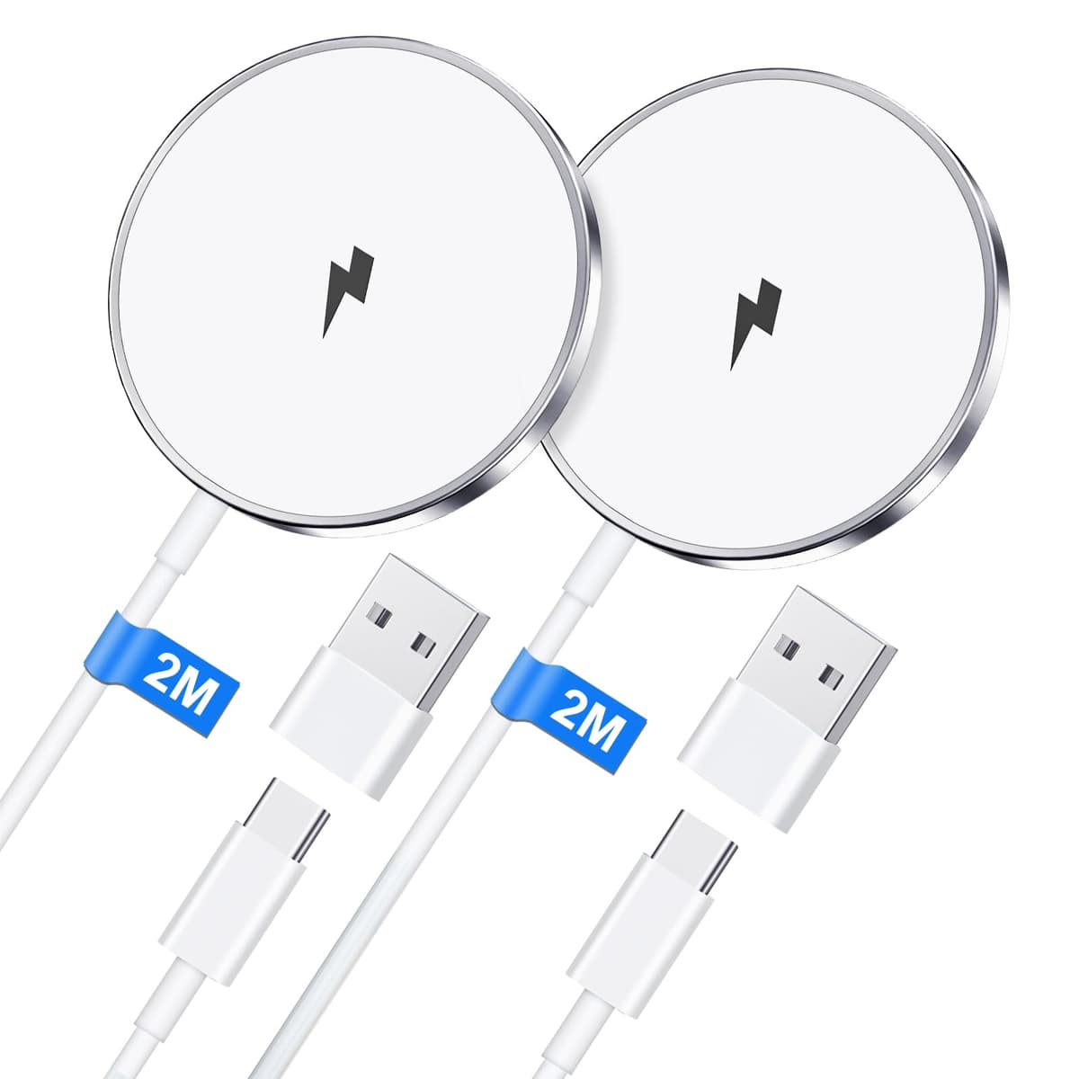 Încărcător Wireless MagSafe pentru iPhone & AirPods – 2M Stație Încărcare Rapidă