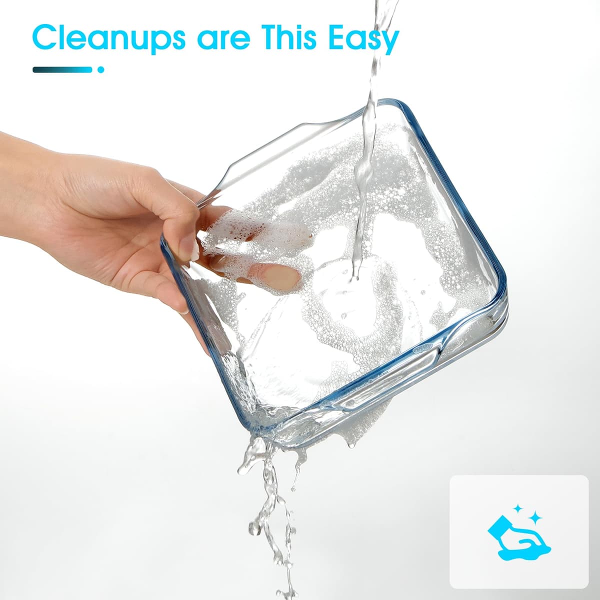 Set 2 tăvi sticlă borosilicată mini pentru cuptor și microunde – 0.8L