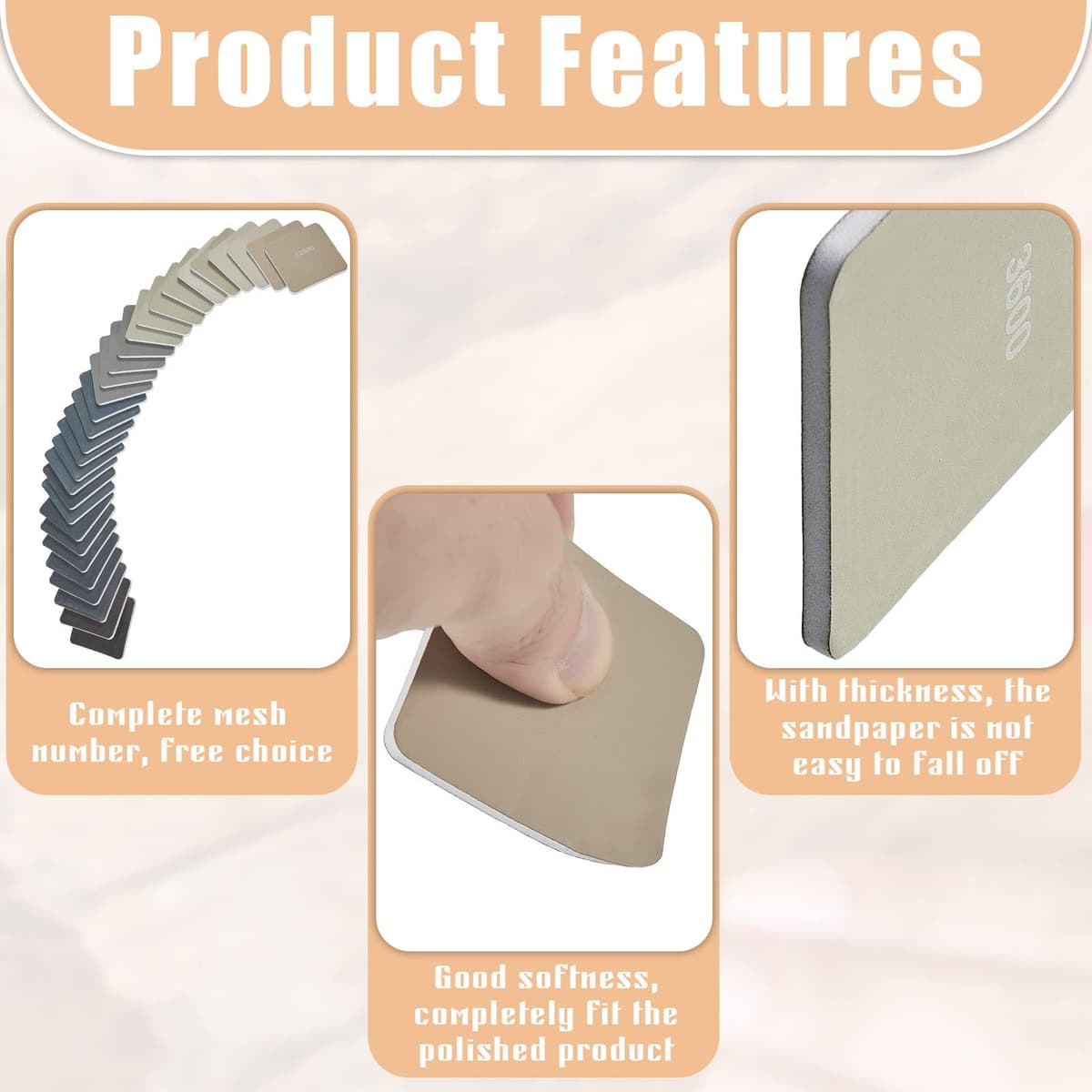 15 bucăți tampoane șlefuire 5x5x0.35cm micro grilă moi pentru plastic acrilic 320-12000