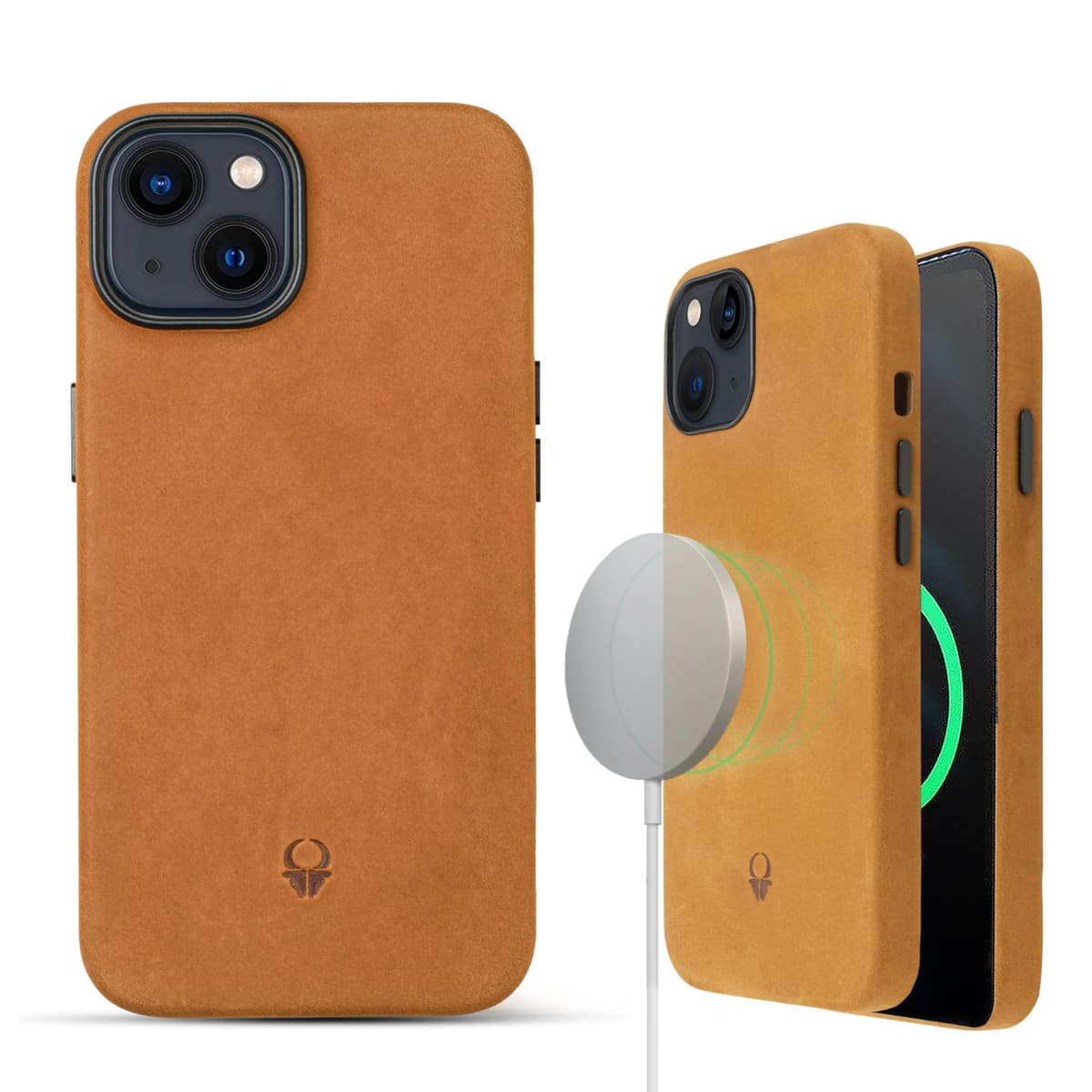 DONBOLSO husă iPhone 14 Pro Max - husă protecție piele cu căptușeală microfibră compatibilă MagSafe