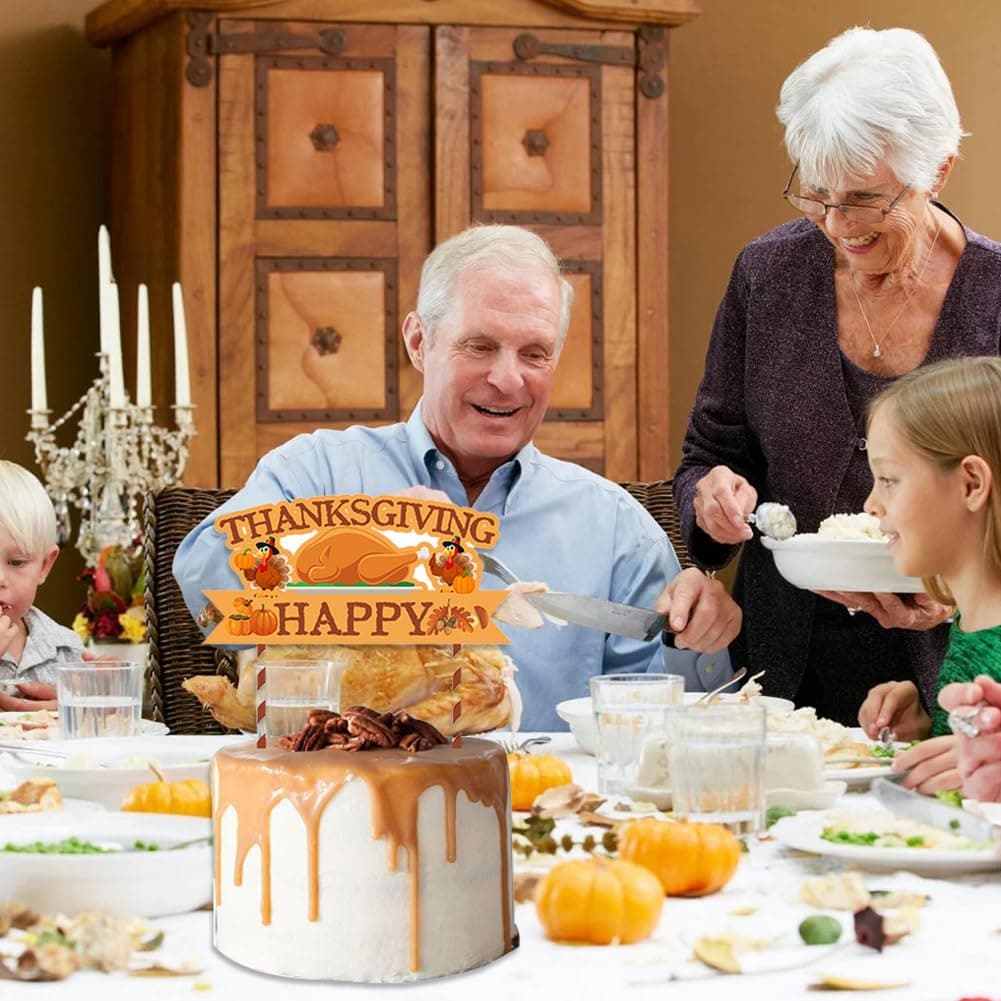 Decorațiuni cupcake Ziua Recunoștinței 13 bucăți decorațiuni toamnă – Culoare 2