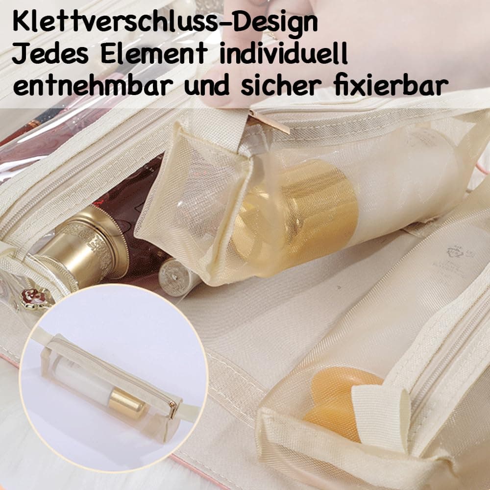 Kosmetiktasche Geantă cosmetice impermeabilă cu compartimente – Roz