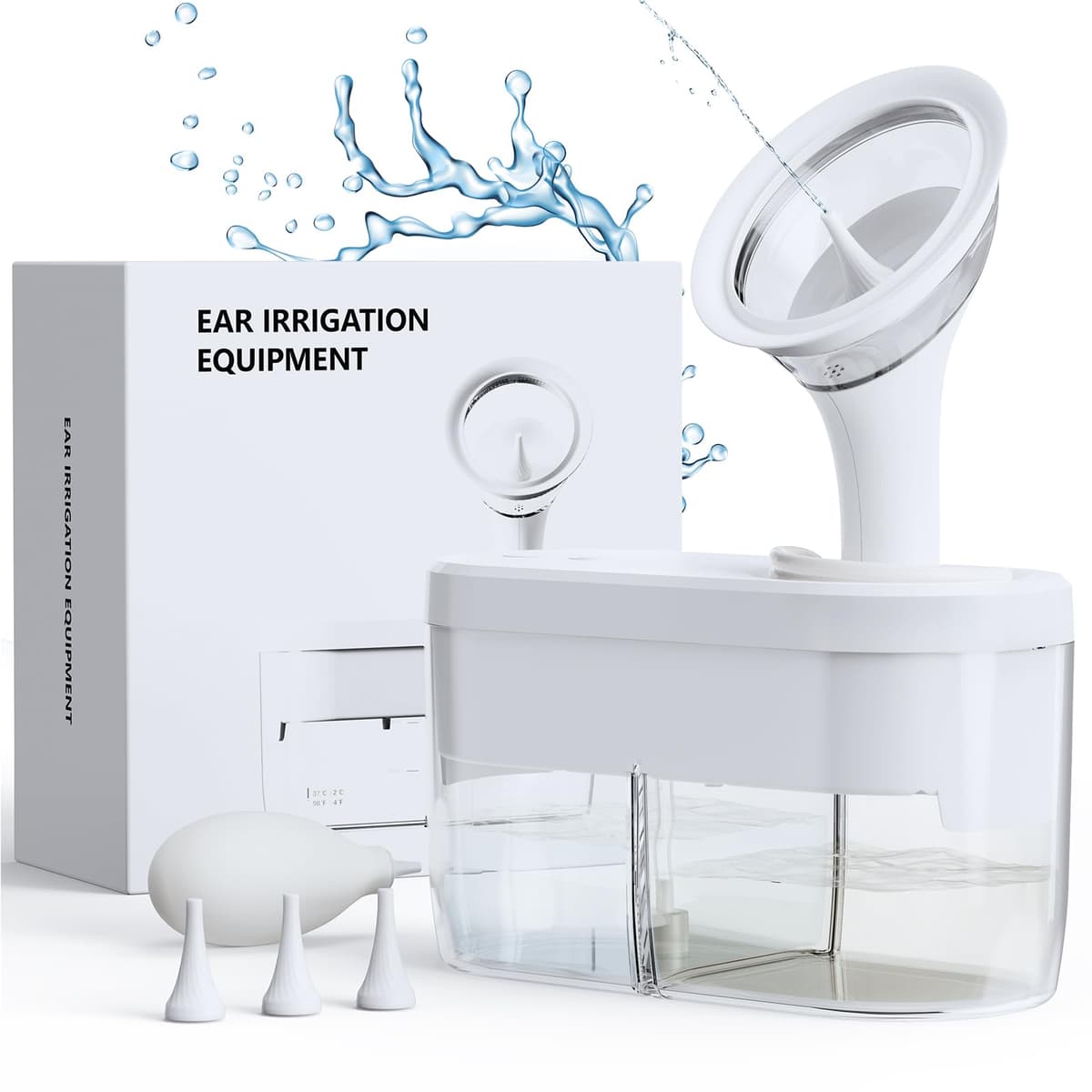 KAUGIC dispozitiv îndepărtare cerumen curățare urechi electric 4 moduri rezervor integrat