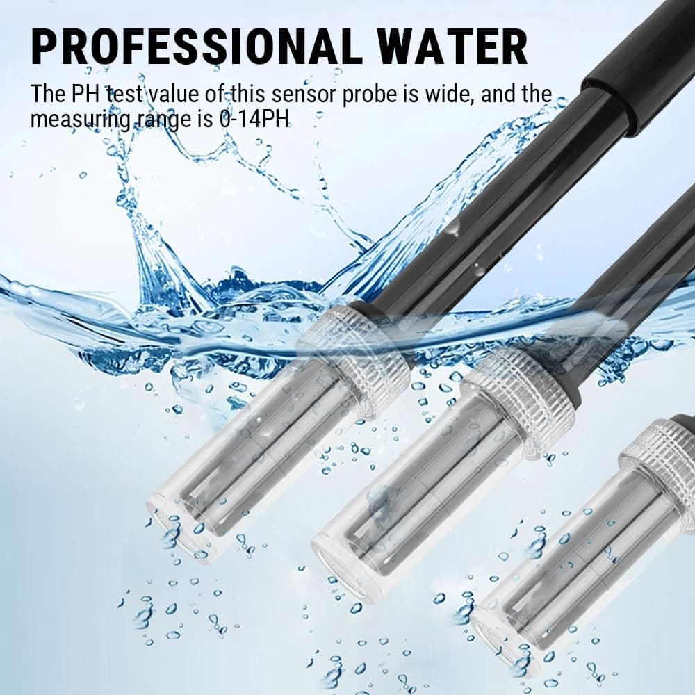 Uadme Sondă PH, Electrod PH cu Soclu BNC, Sondă Sensibilitate Înaltă, Gamă Măsurare PH0-14