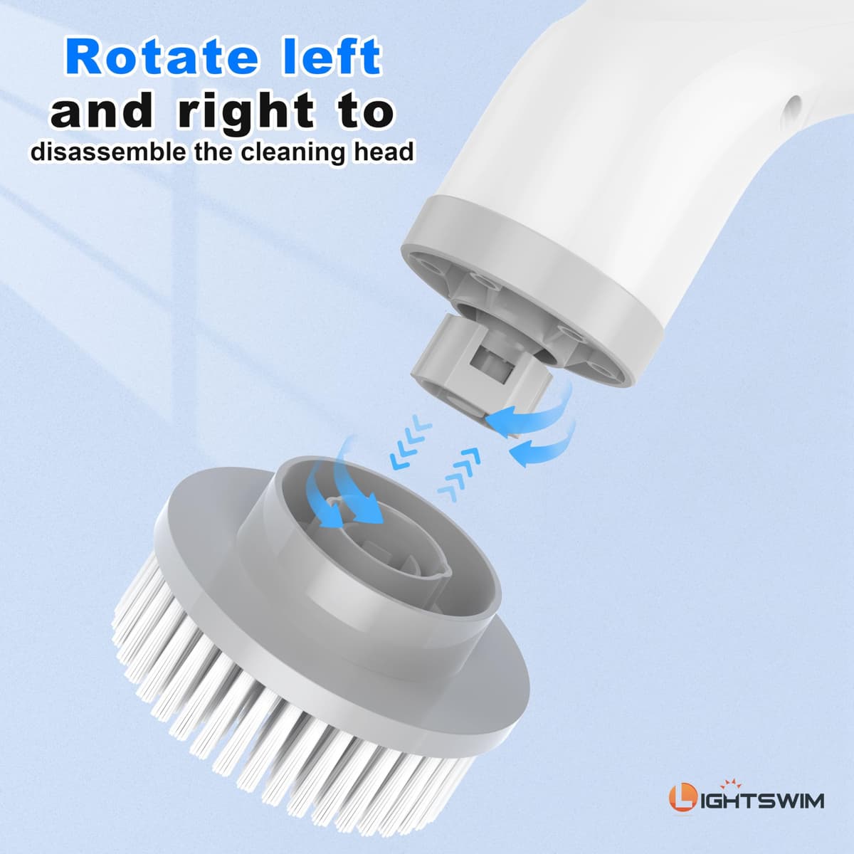 Perie electrică curățare 420 RPM viteză duală cu braț extensie bucătărie mașină