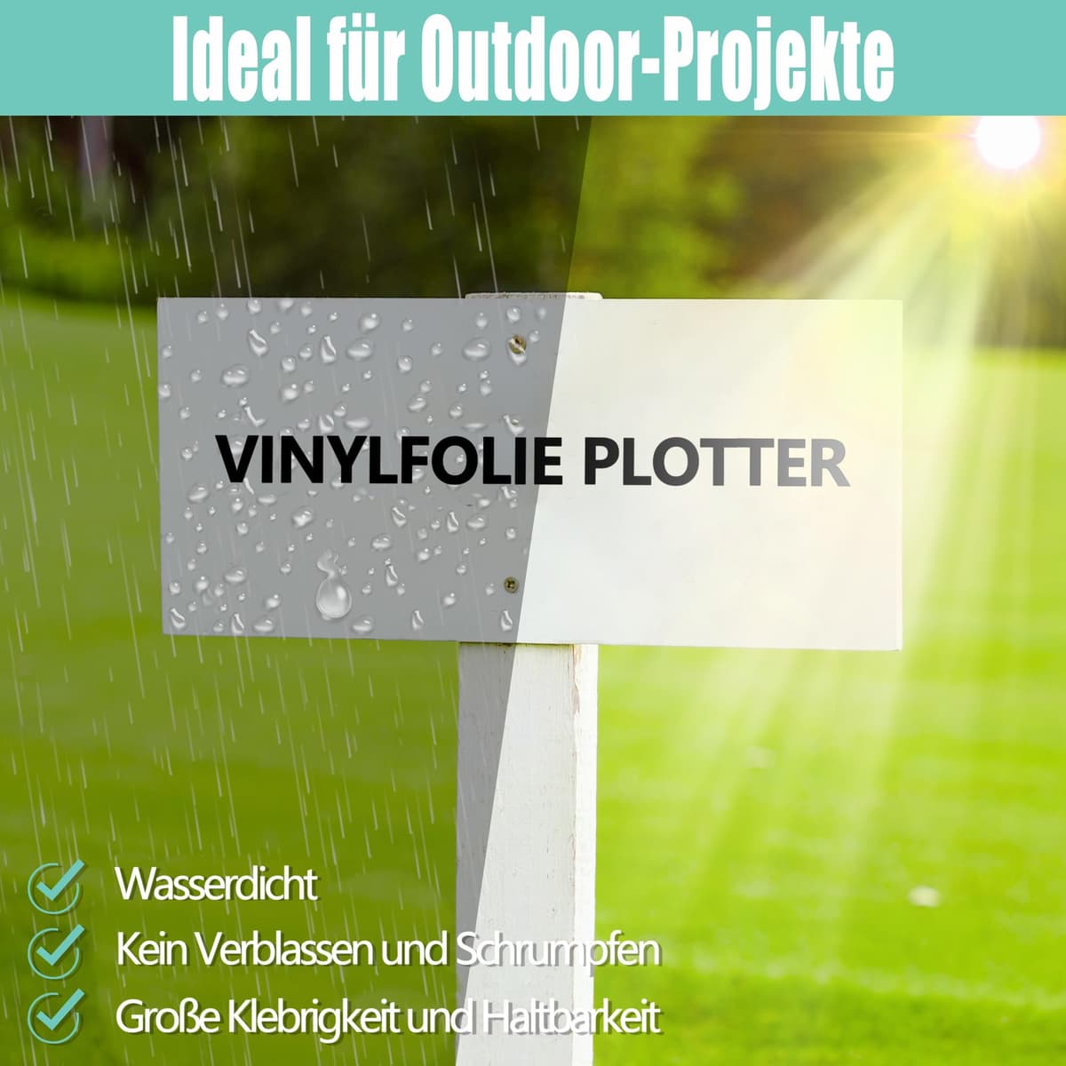 Film vinil autoadeziv pentru plotter - 30,5 cm x 305 cm impermeabil permanent pentru Cricut, Silhouette Cameo, abtibilduri (auriu cromat)