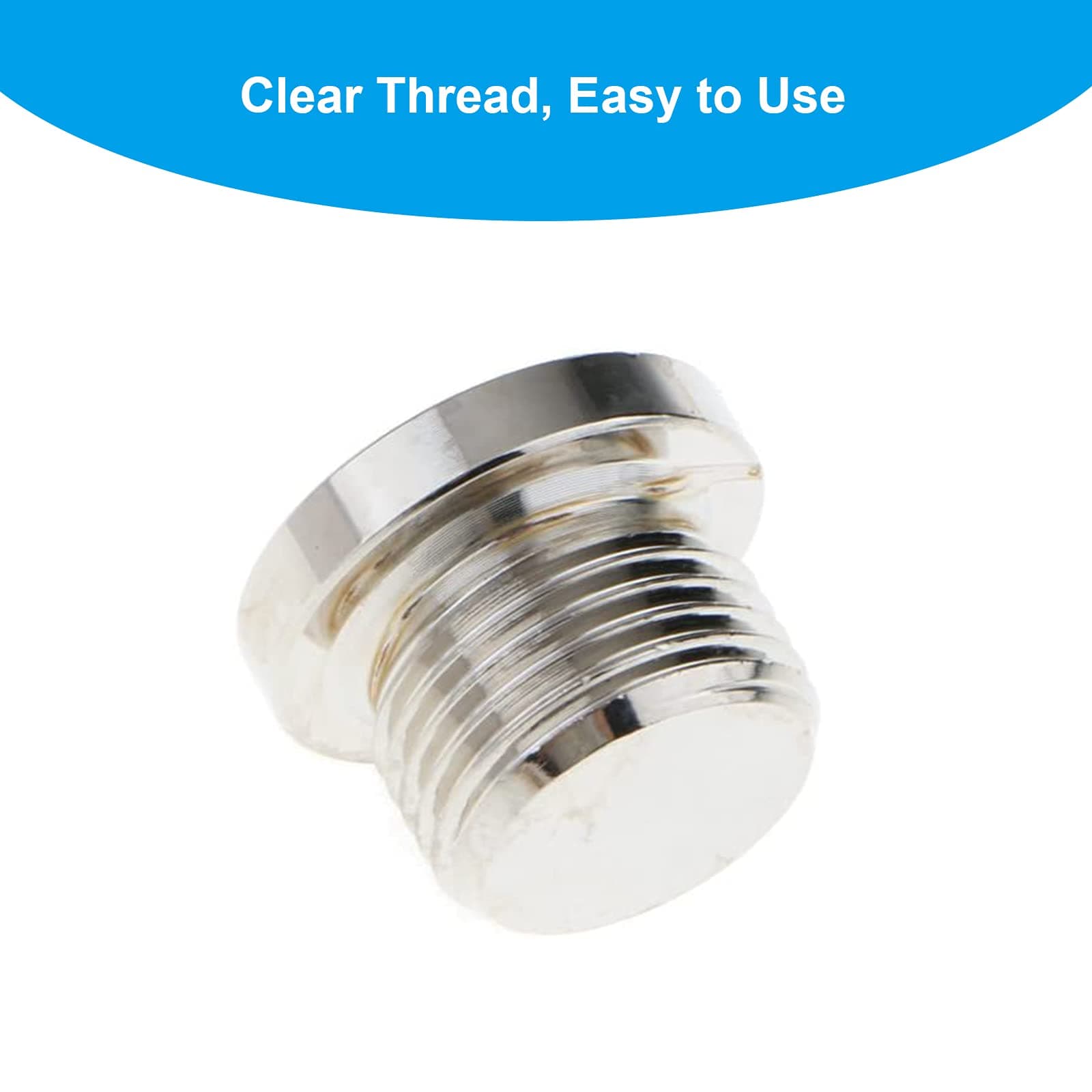 Șuruburi hexagonale senzor oxigen RUIZHI M18X1.5, 4 bucăți, dopuri pentru senzor O2 vehicule auto