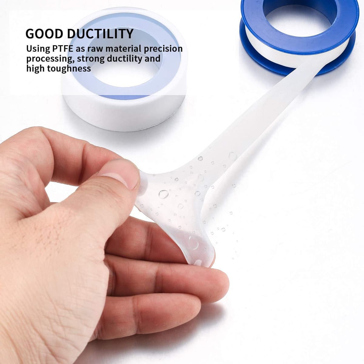 Xiaomoyu bandă filetată, bandă sigilantă, PTFE Teflon 10m*12mm pentru instalatori robinete duș cadă - 12buc