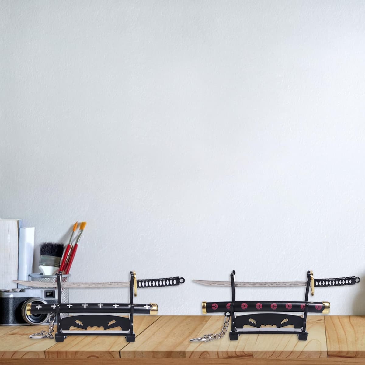 Gebiuhoo Set 2 piese breloc Katana pentru fanii One Piece – 15cm