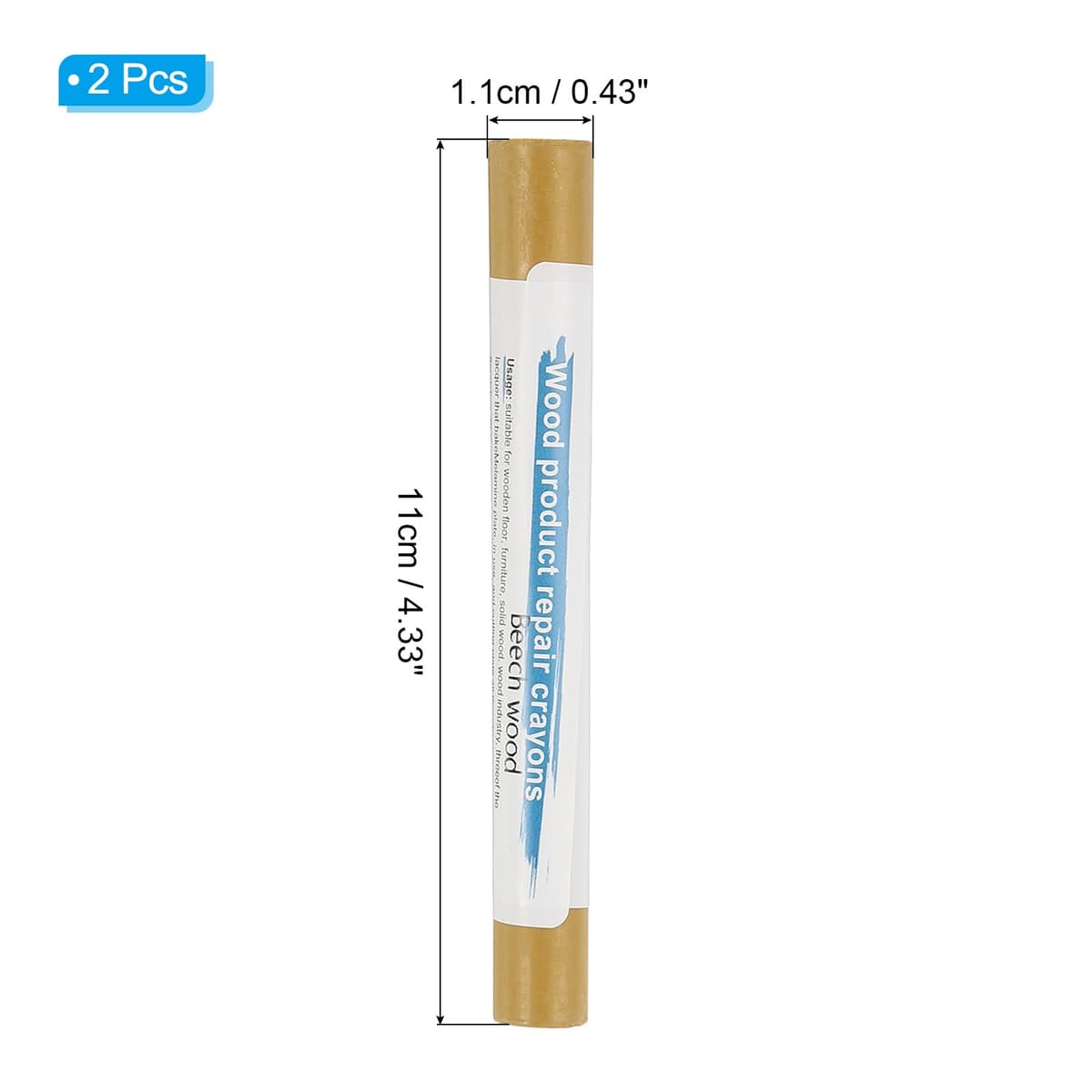 Creioane ceară reparații mobilier lemn fag – 2 bucăți