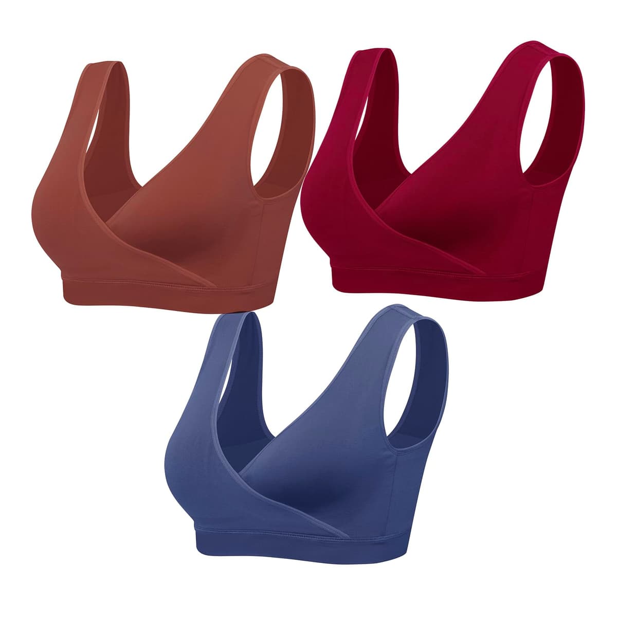 Sutien pentru sarcină și alăptare fără cusături wireless pachet de 3 – M