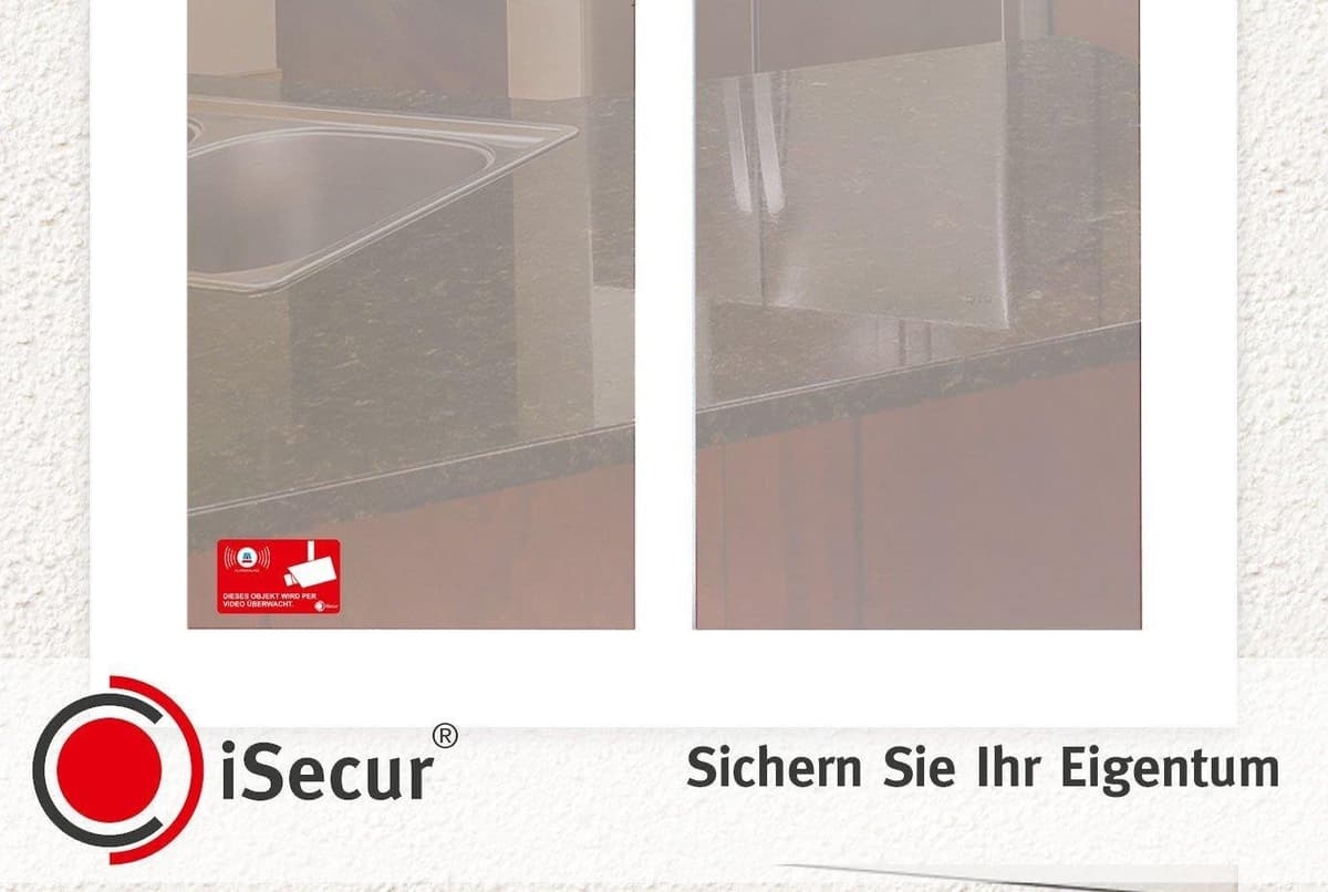 Autocolante protejate alarmă 5x3 cm adezive UV rezistente intemperii – roșu