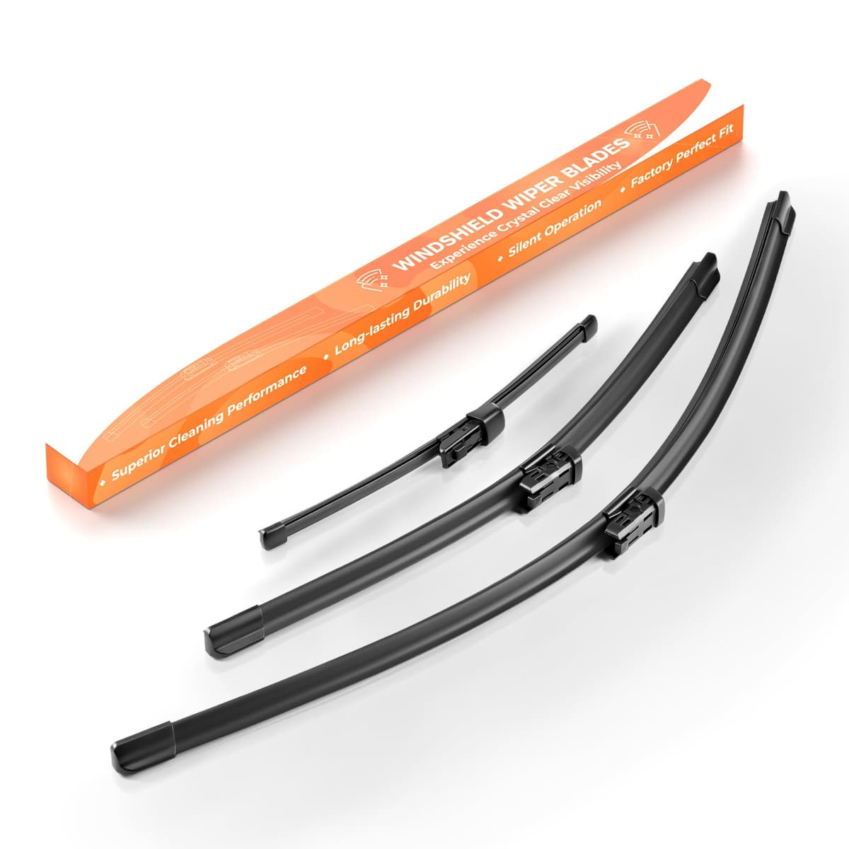 Set perii ștergătoare parbriz față + spate VW Golf 7 – 3 piese 650mm/450mm/280mm