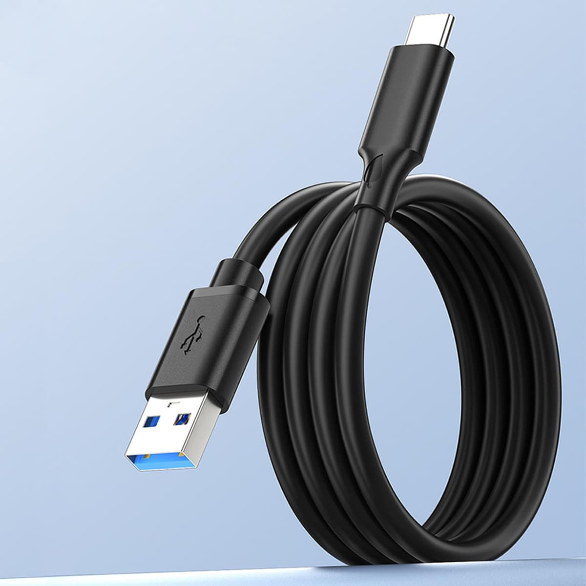 VMOJO Cablu USB-C la USB-A 3.0 60W încărcare rapidă, viteză 400Mbps, pentru Samsung Galaxy, tablete, laptopuri, 0.5m