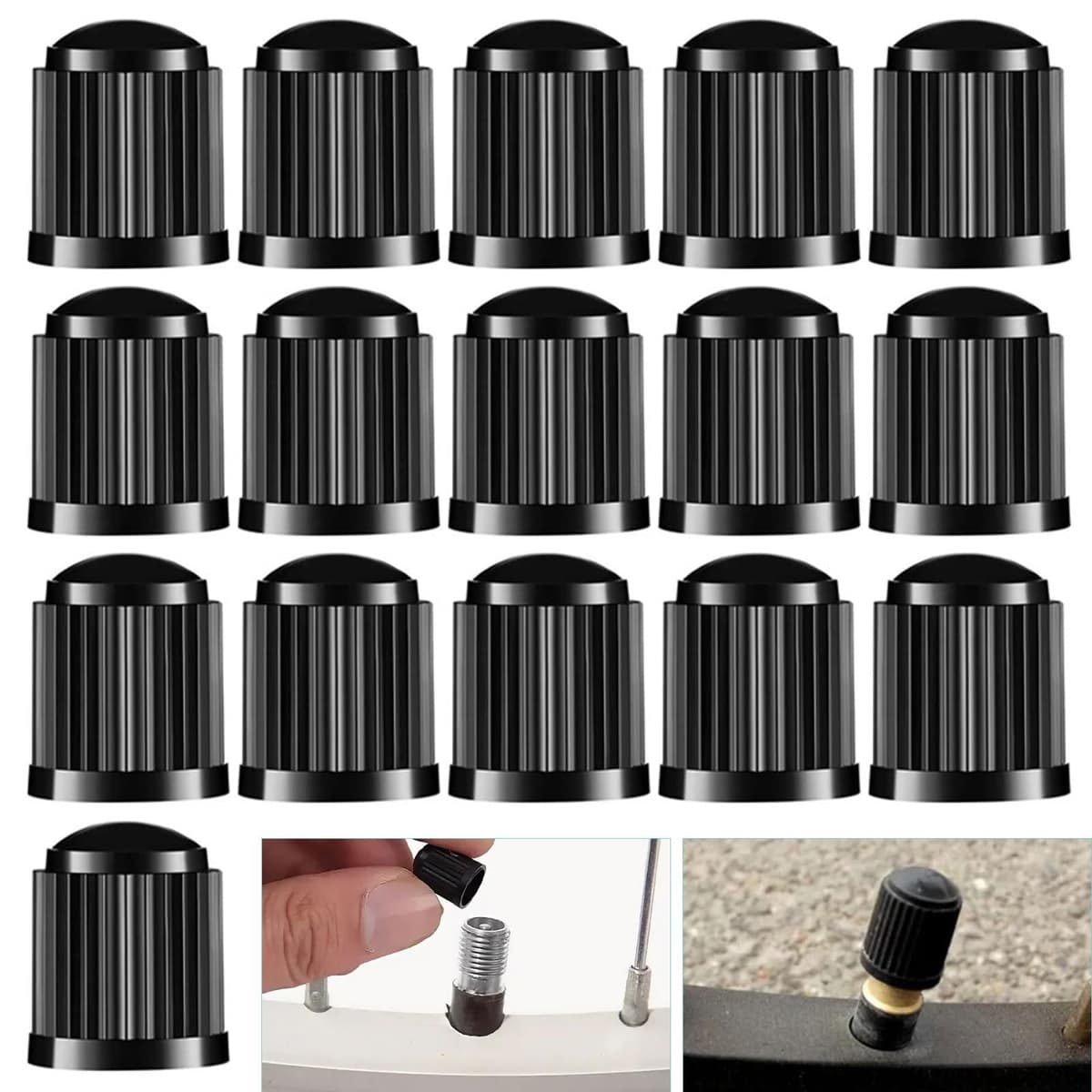 Valve Anvelope, Capace Valve Anvelope, 16 Buc Capace Valve Universale, Capace Praf Anvelope, Auto, Motocicletă, Roți Bicicletă