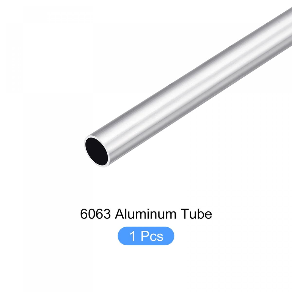 sourcing map Tub Aluminiu 6063 13mmx11mmx300mm Rotund pentru Acasă Mașinărie DIY Artizanat