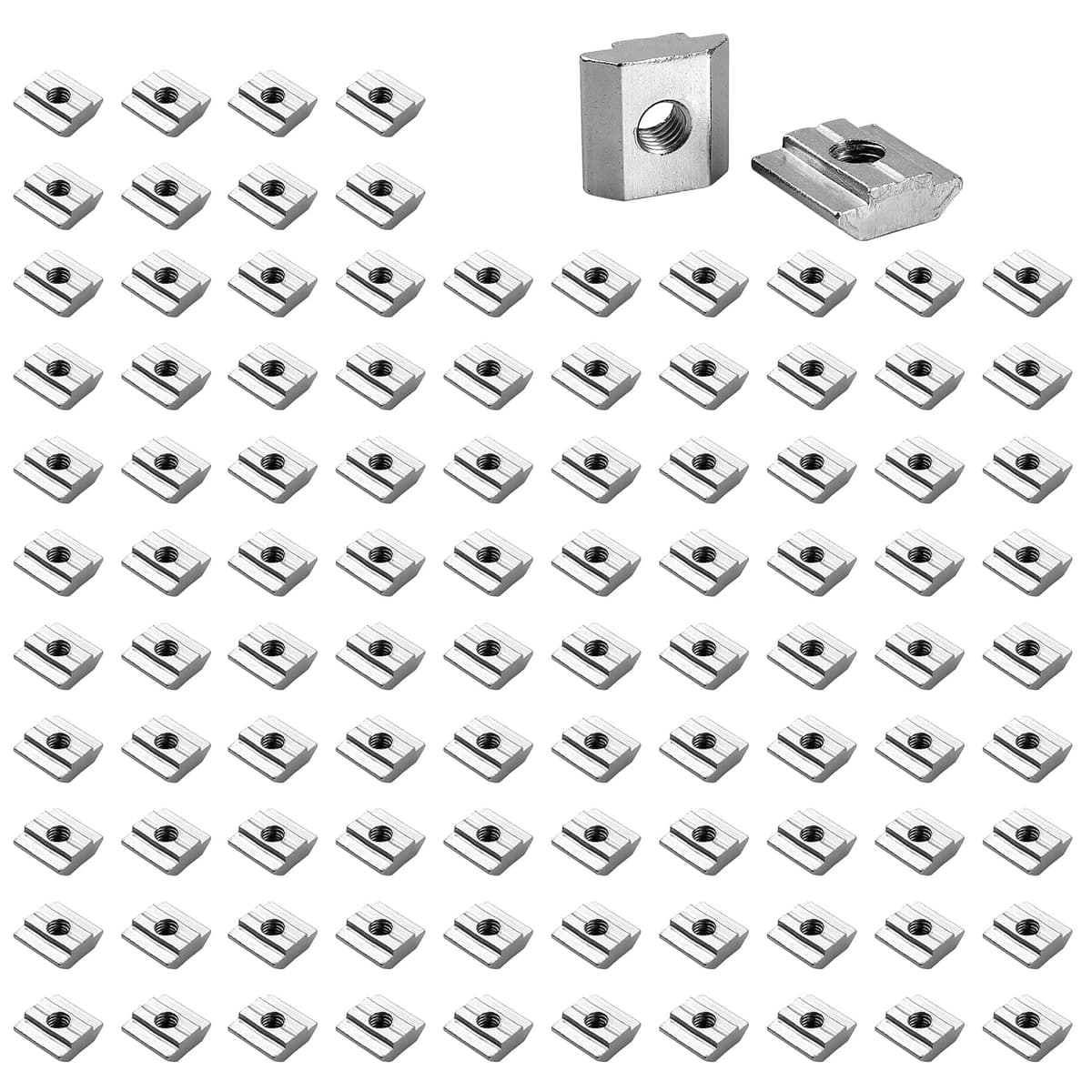 Piulițe culisante T M6 100 buc pentru profile aluminiu seria 30 - slot 8