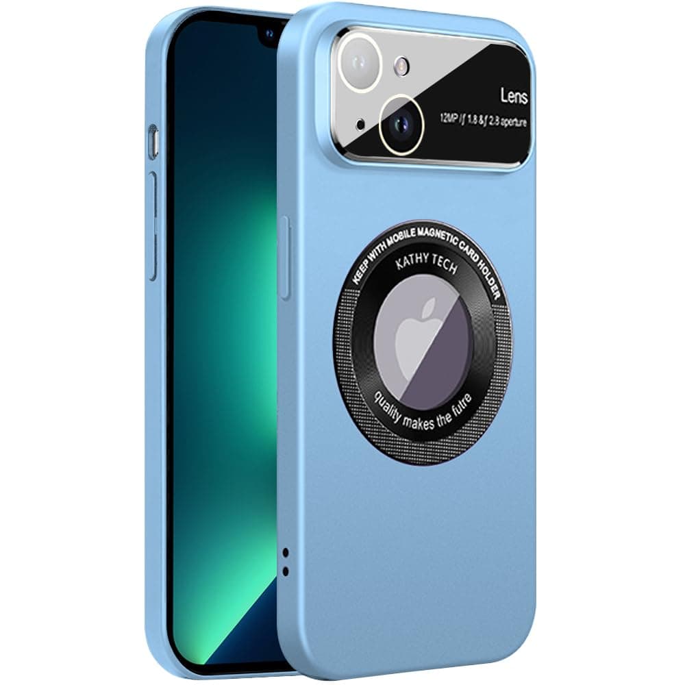 Rdyi6ba8 husă mată iPhone 13, compatibilă încărcare wireless protecție cameră ultra subțire albastru