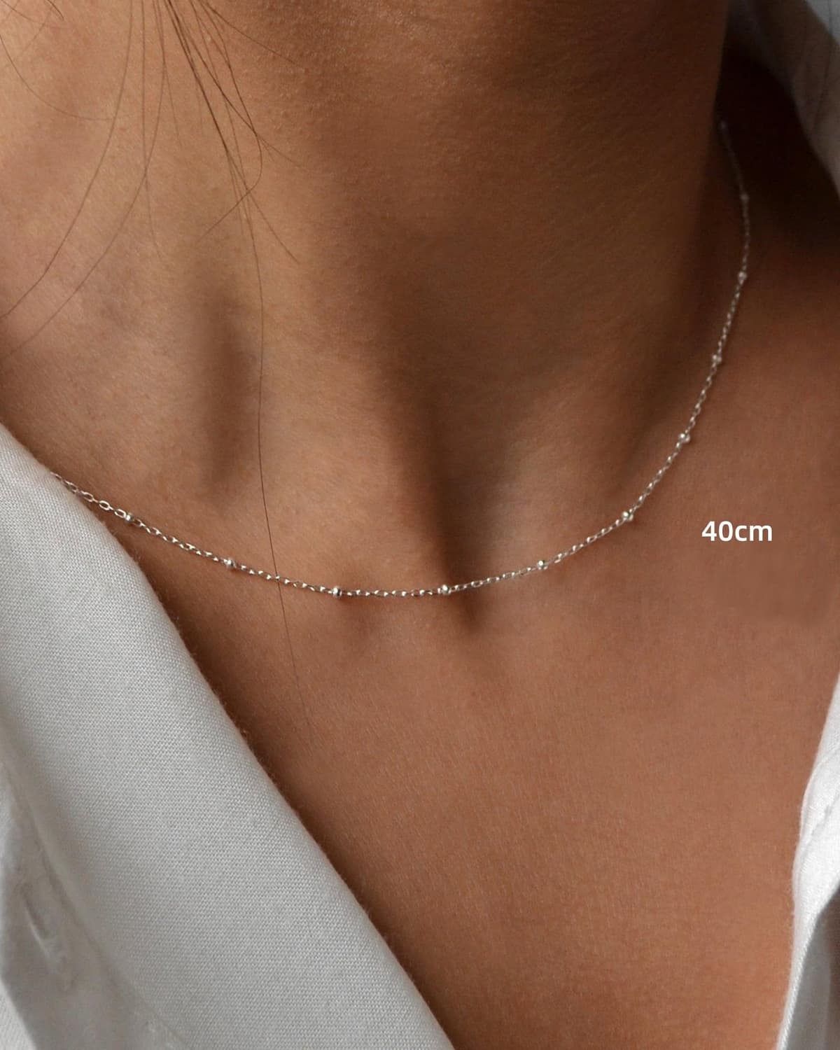 FUNEIA Colier argint 925 lanț extensie reglabil – 40cm-60cm