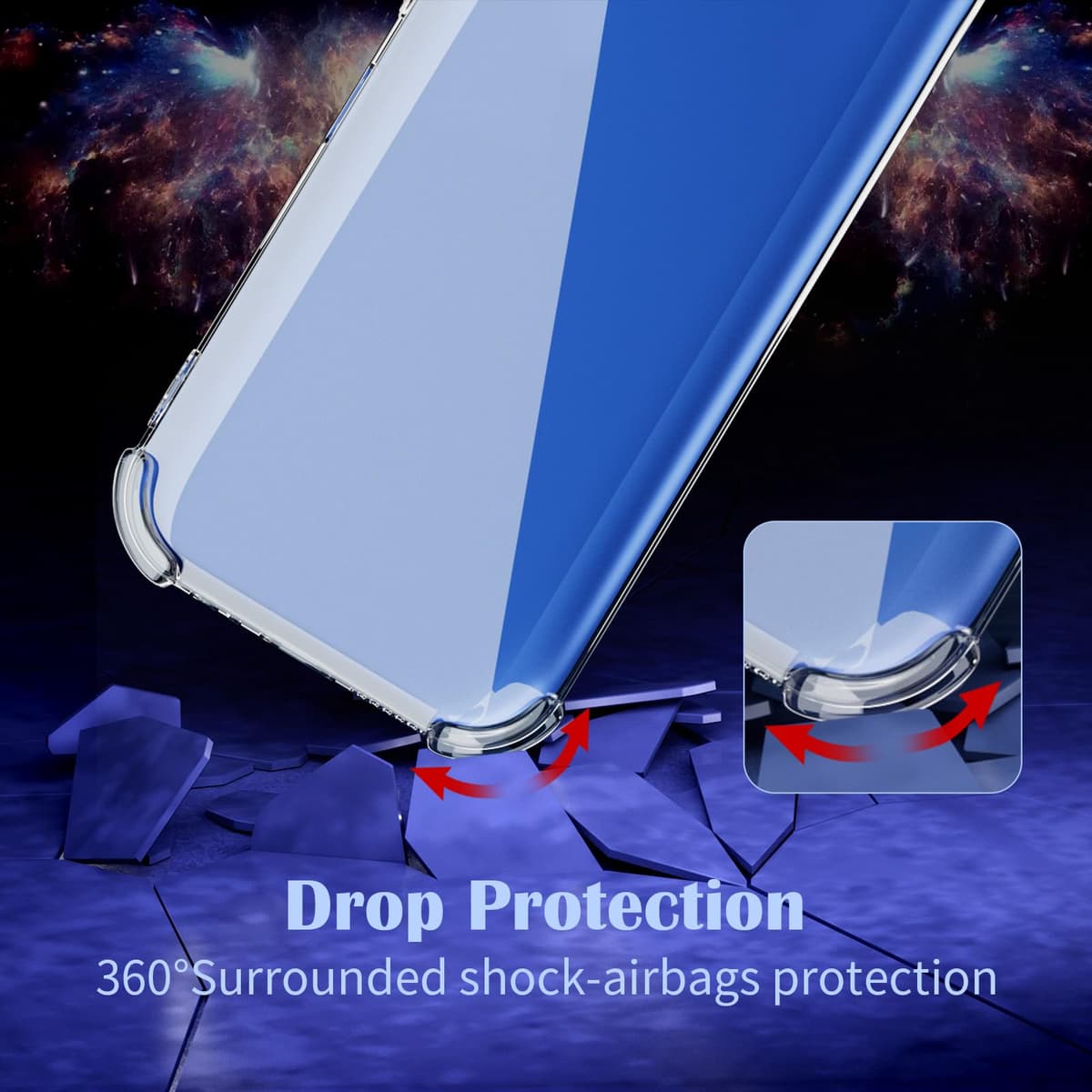 Husă telefon Honor X5 Plus cu 2 folii protecție sticlă 9H - TPU transparent moale