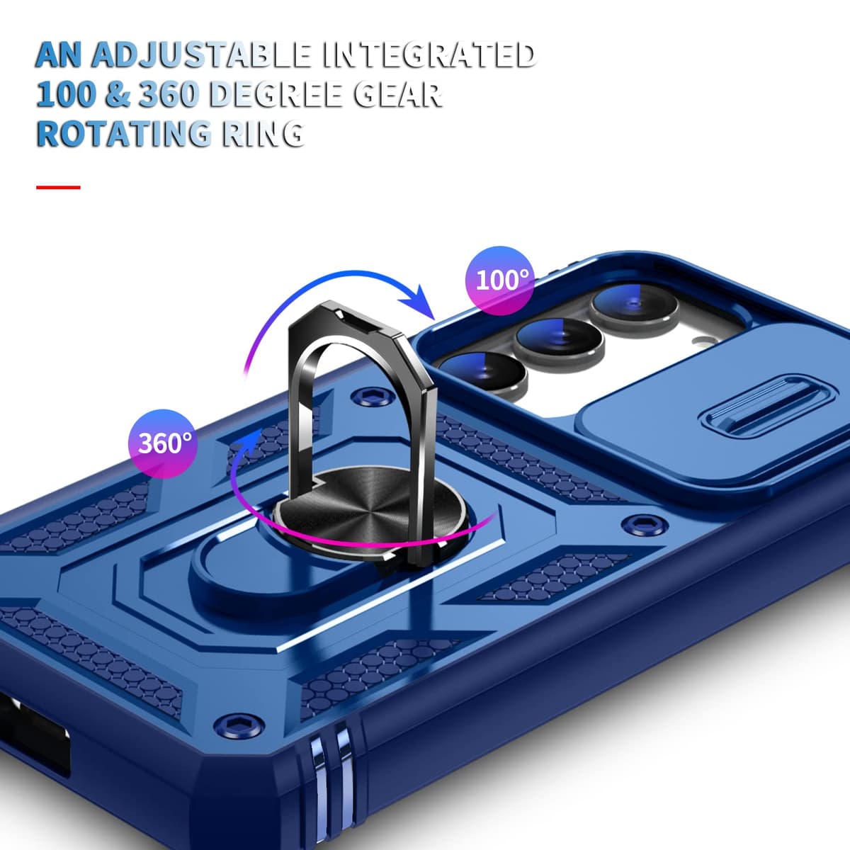 Whyzshiyi husă S21 5G, rezistentă militar, suport rotativ 360°, husă exterior Samsung Galaxy S21 5G verde 6.2"