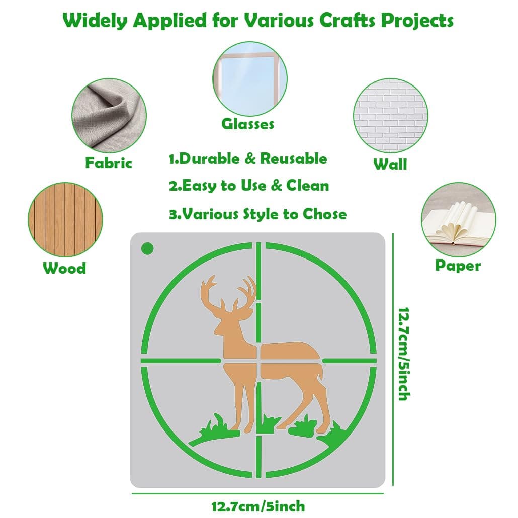 Șabloane desen animale 36 piese pentru artizanat și DIY – design multiplu