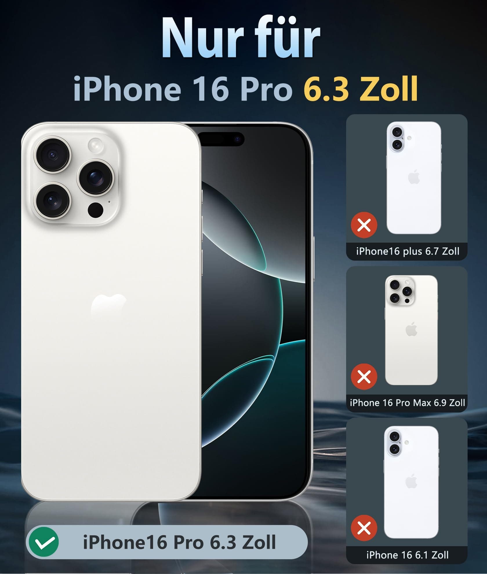 Husă FNTCASE iPhone 16 Pro transparentă militară magnetică anti-șoc MagSafe protecție grade