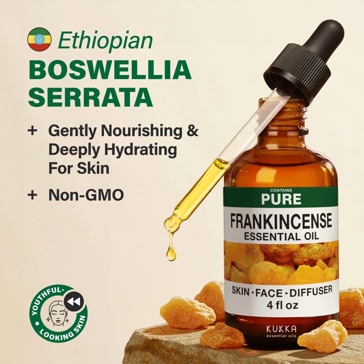 Kukka ulei pur de tămâie pentru îngrijirea pielii aromaterapie - 118ml