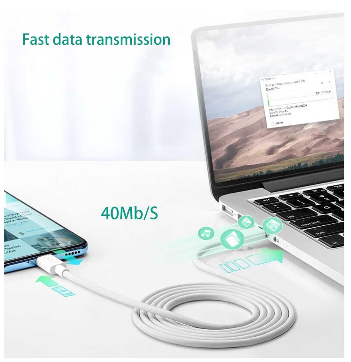 Set 2 cabluri 120W Turbo compatibile Xiaomi Redmi Note 14 13 12 11 8 9 Pro (1.5m, alb)