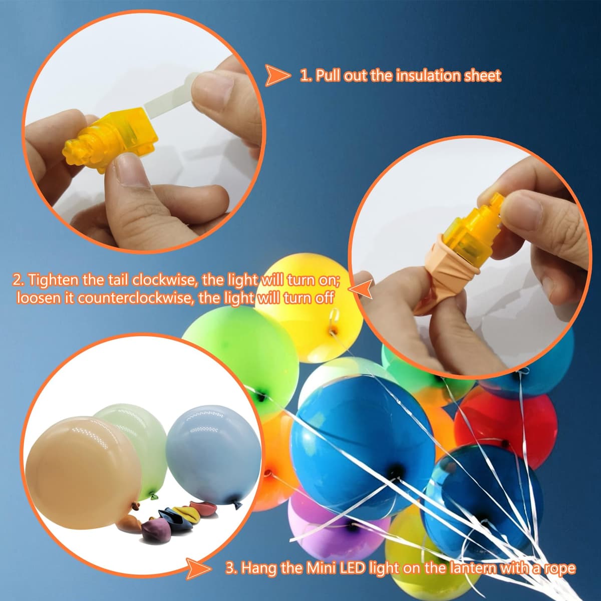 QeeFop 30 bucăți felinare hârtie LED mini, becuri LED baloane mini, nuntă, aniversare, petrecere (alb cald)