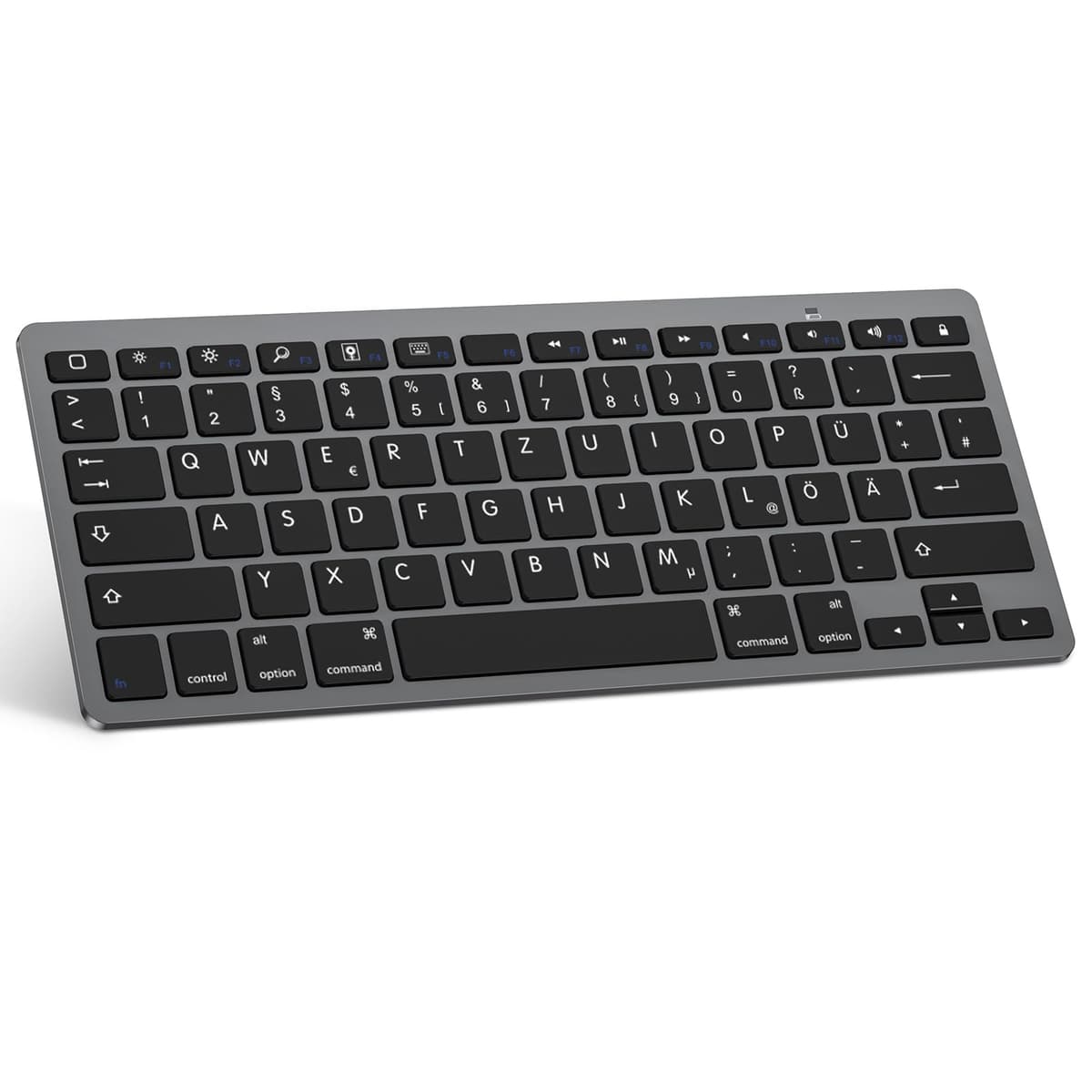 OMOTON Tastatură Bluetooth Germană iPad 10.9/10.2/9.7, iPad Air 6/5/4/3, iPad Pro 13/12.9/11/10.5 iPhone QWERTZ (Space Gray)